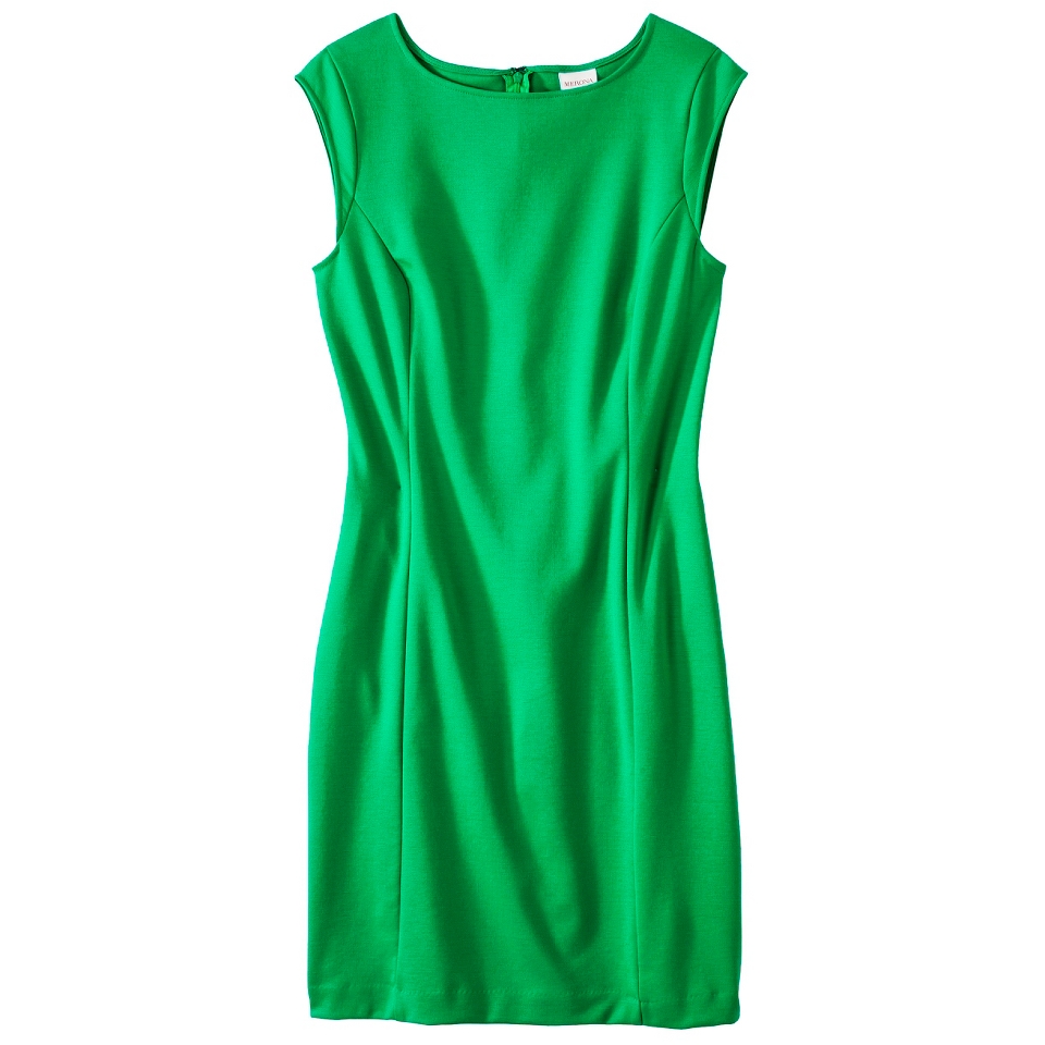 Merona Womens Ponte Sheath Dress   Mahal Green   XS