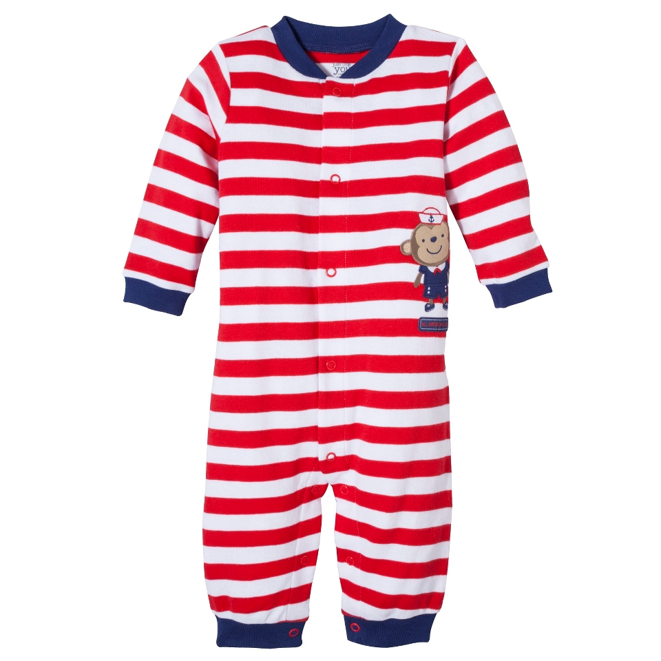 Just One YouMade by Carters Newborn Interlock Sleep N Play   Red/White 3 M