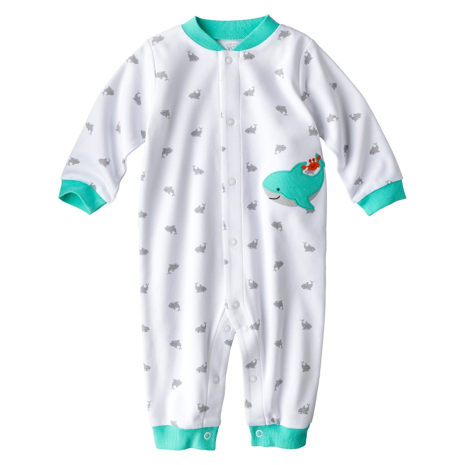 Just One YouMade by Carters Newborn Interlock Sleep N Play   White/Turquoise