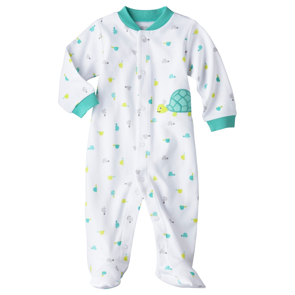 Just One YouMade by Carters Newborn Boys Sleep N Play   White/Turquoise 6 M