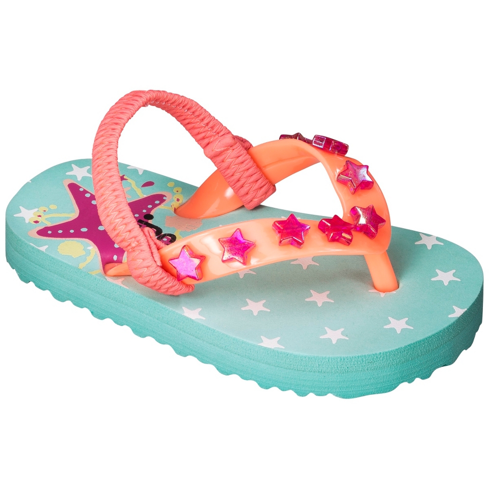 Toddler Girls Circo Diana Flip Flop Sandals   Turquoise S