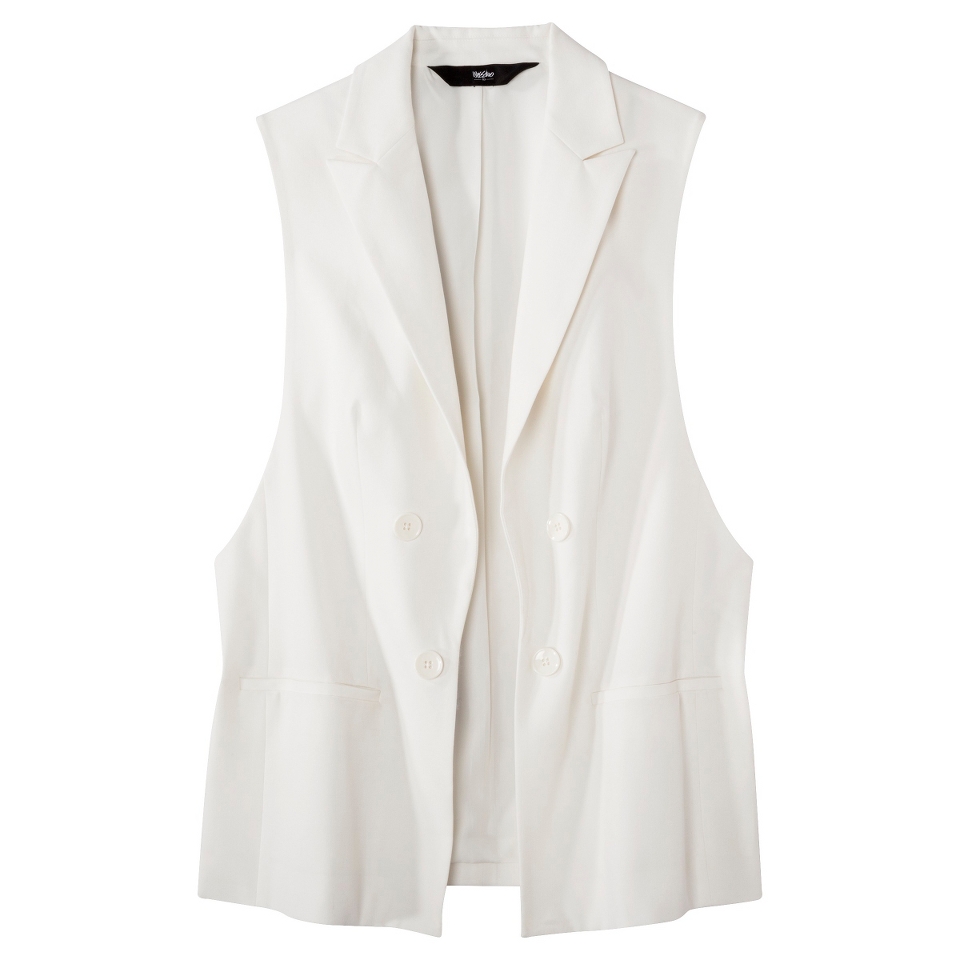 Mossimo Womens Collared Vest   Sour Cream XL