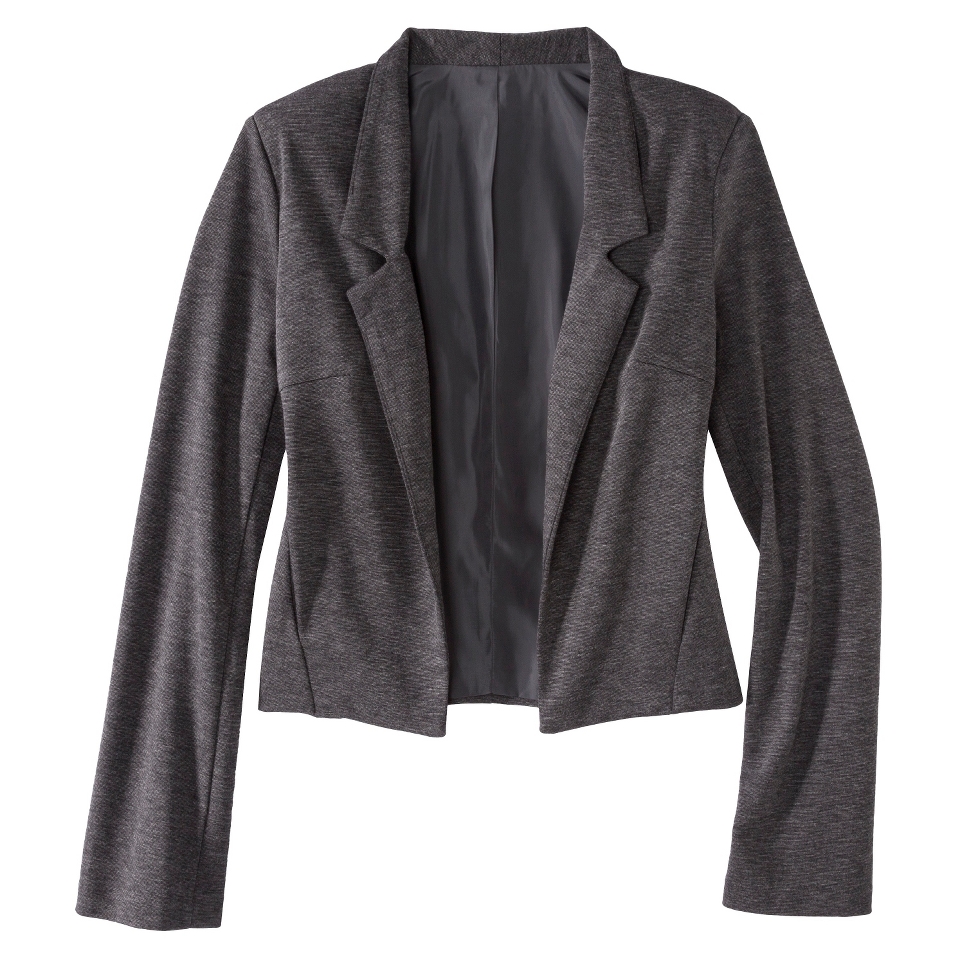 Mossimo Womens Collarless Ponte Jacket   Heather Gray XS