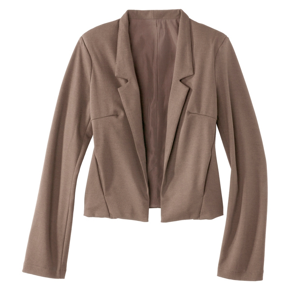 Mossimo Womens Collarless Ponte Jacket   Timber S