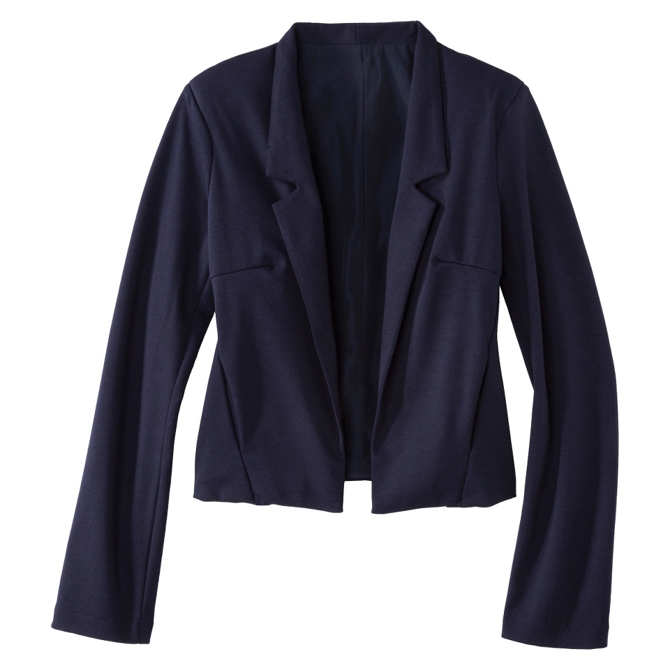 Mossimo Womens Collarless Ponte Jacket   Xavier Navy S