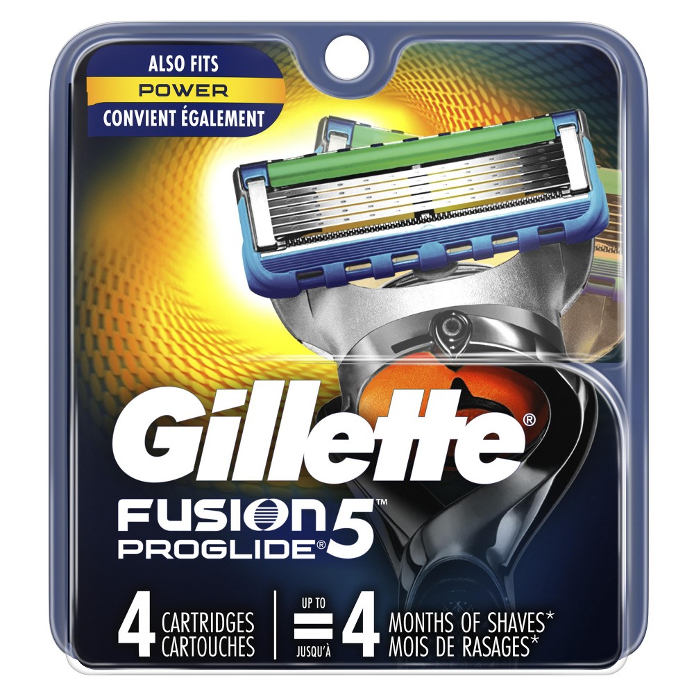 Gillette Fusion5 ProGlide Mens Razor Blade Refills - 4ct