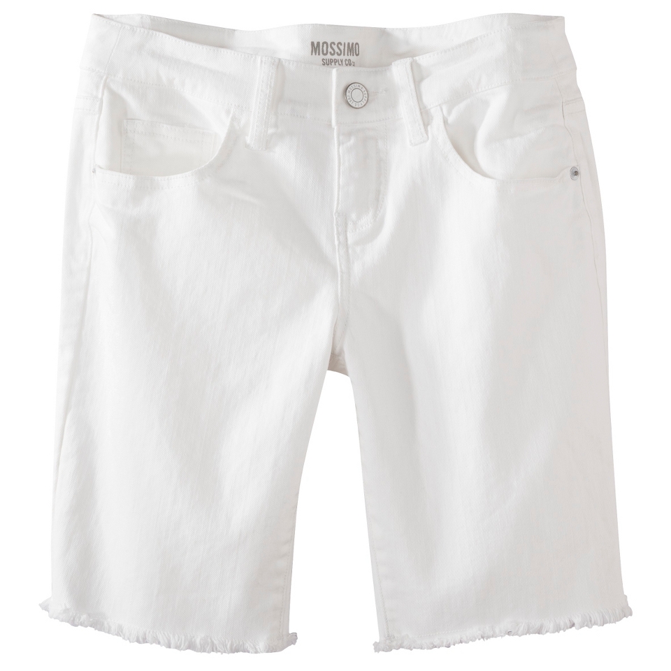 Mossimo Supply Co. Juniors Bermuda Denim Short   White 5