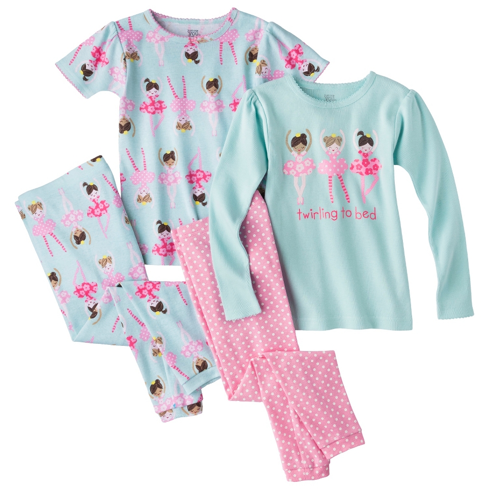 Just One You Made by Carters Girls 4 Piece Ballerina Pajama Set  