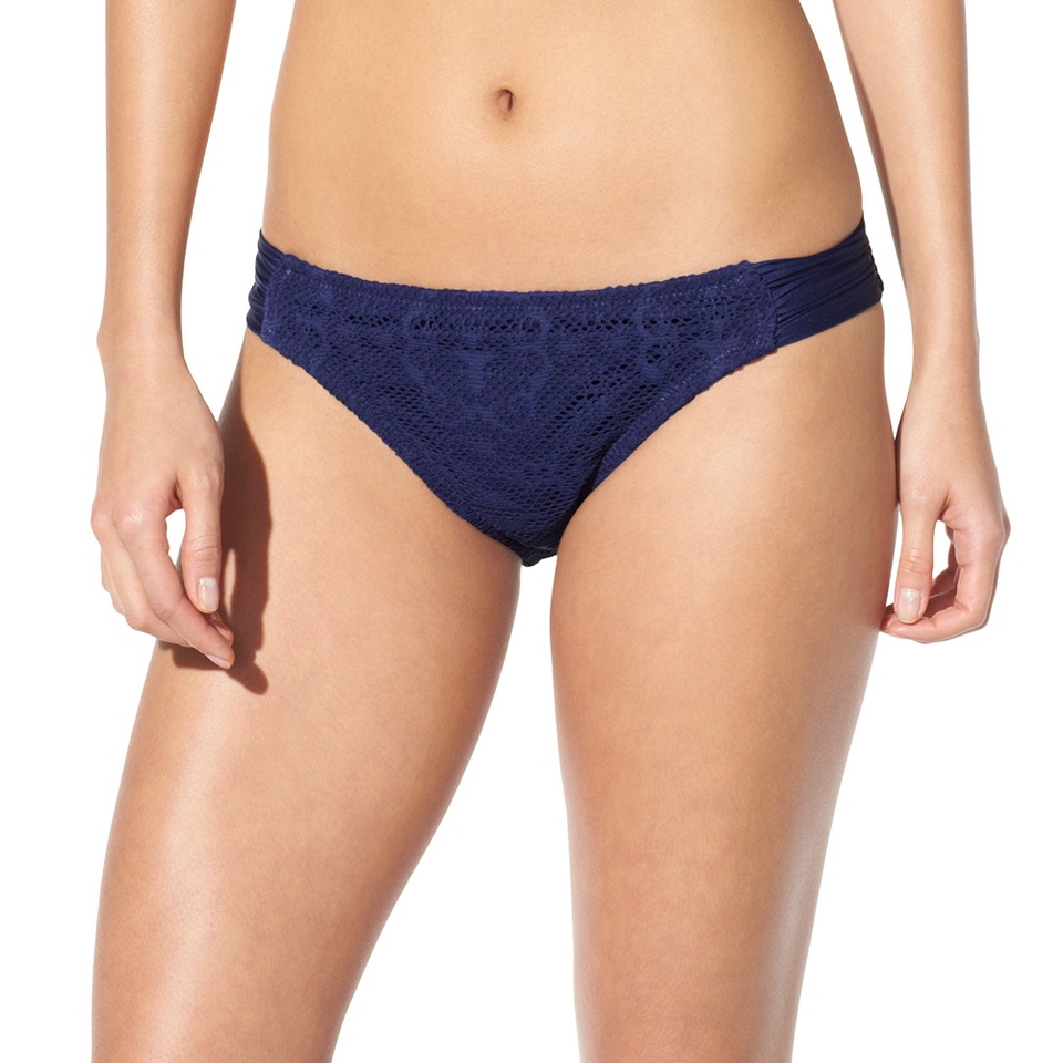 Mossimo Womens Crochet Hipster Swim Bottom  Indigo Night M