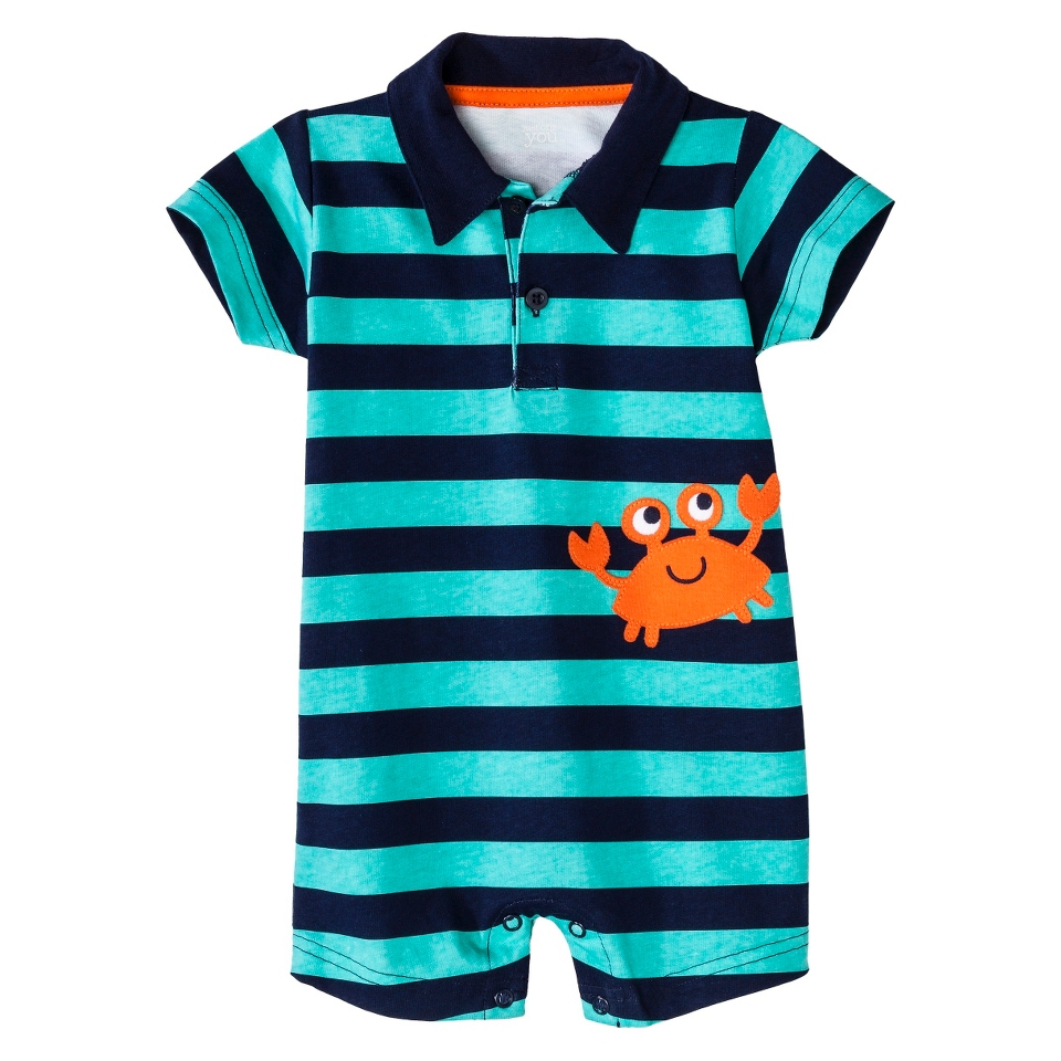 Just One YouMade by Carters Newborn Boys Jumpsuit   Navy/Dark Turquoise 9M