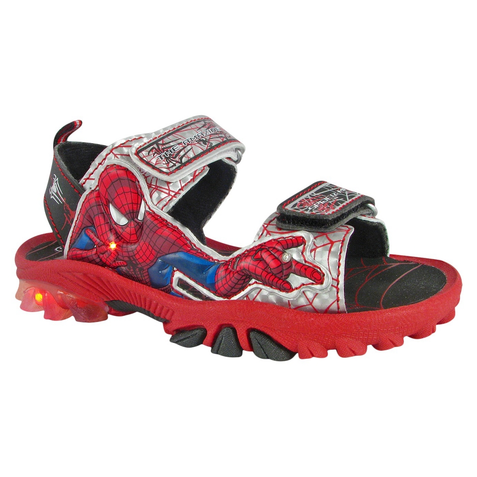 Toddler Boys Spiderman Hiking Sandals   Red 10