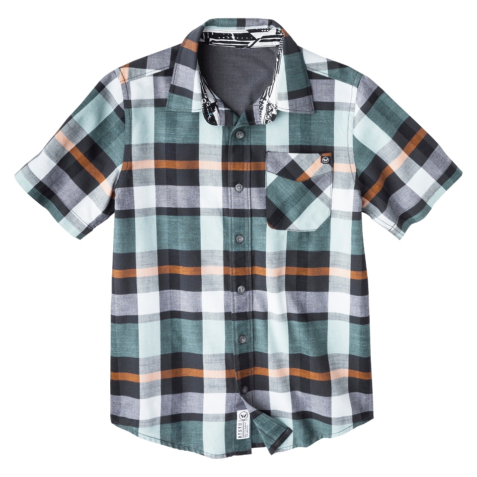 Shaun White Boys Button Down Shirt   Teal M