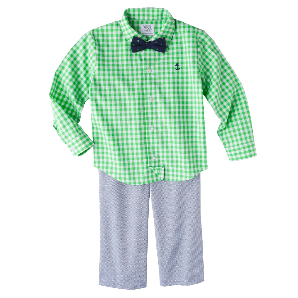Just One YouMade by Carters Toddler Boys 2 Piece Pant Set   Green/Denim 3T