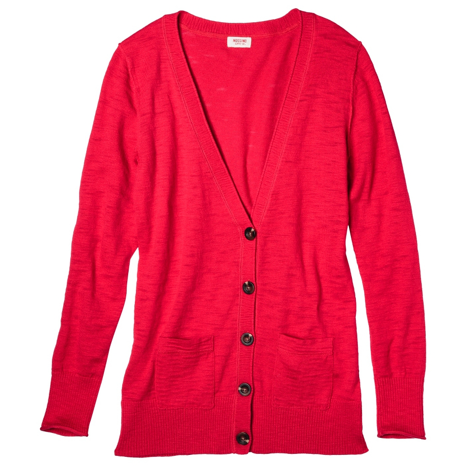 Mossimo Supply Co. Juniors Boyfriend Cardigan   Apple Red XL(15 17)