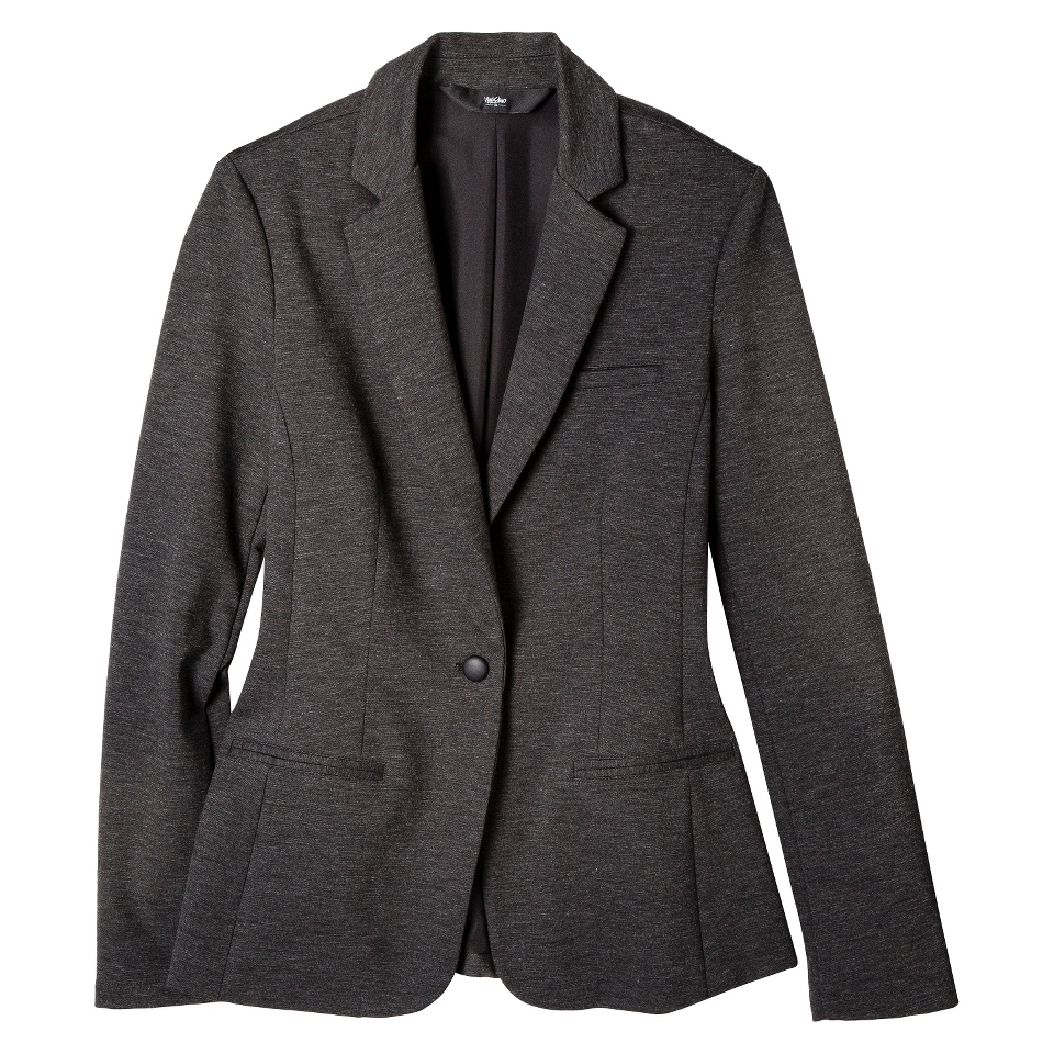 Mossimo Womens Ponte Blazer   Gray M