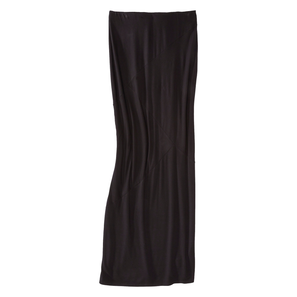 Mossimo Womens Pieced Maxi Skirt   Black S