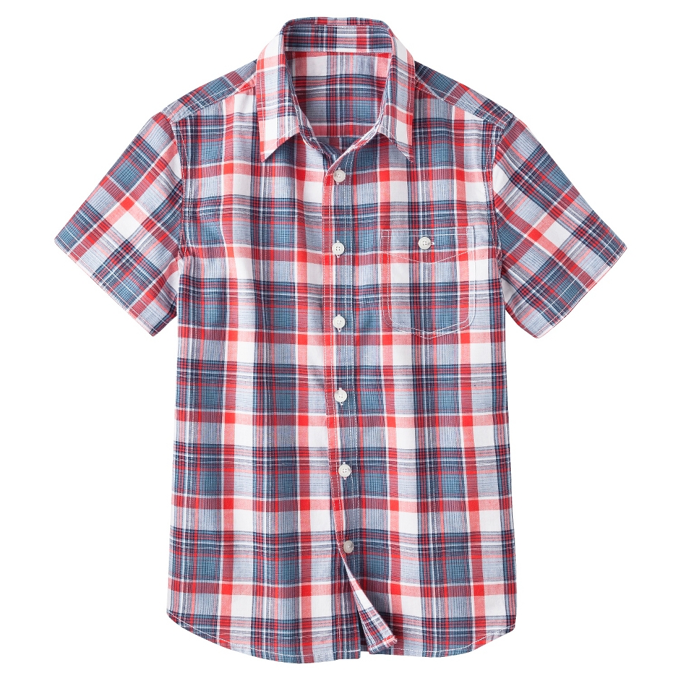 Cherokee Boys Button Down Shirt   Cherry Tomato S