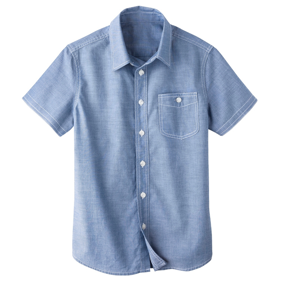 Cherokee Boys Button Down Shirt   Cruise Blue S