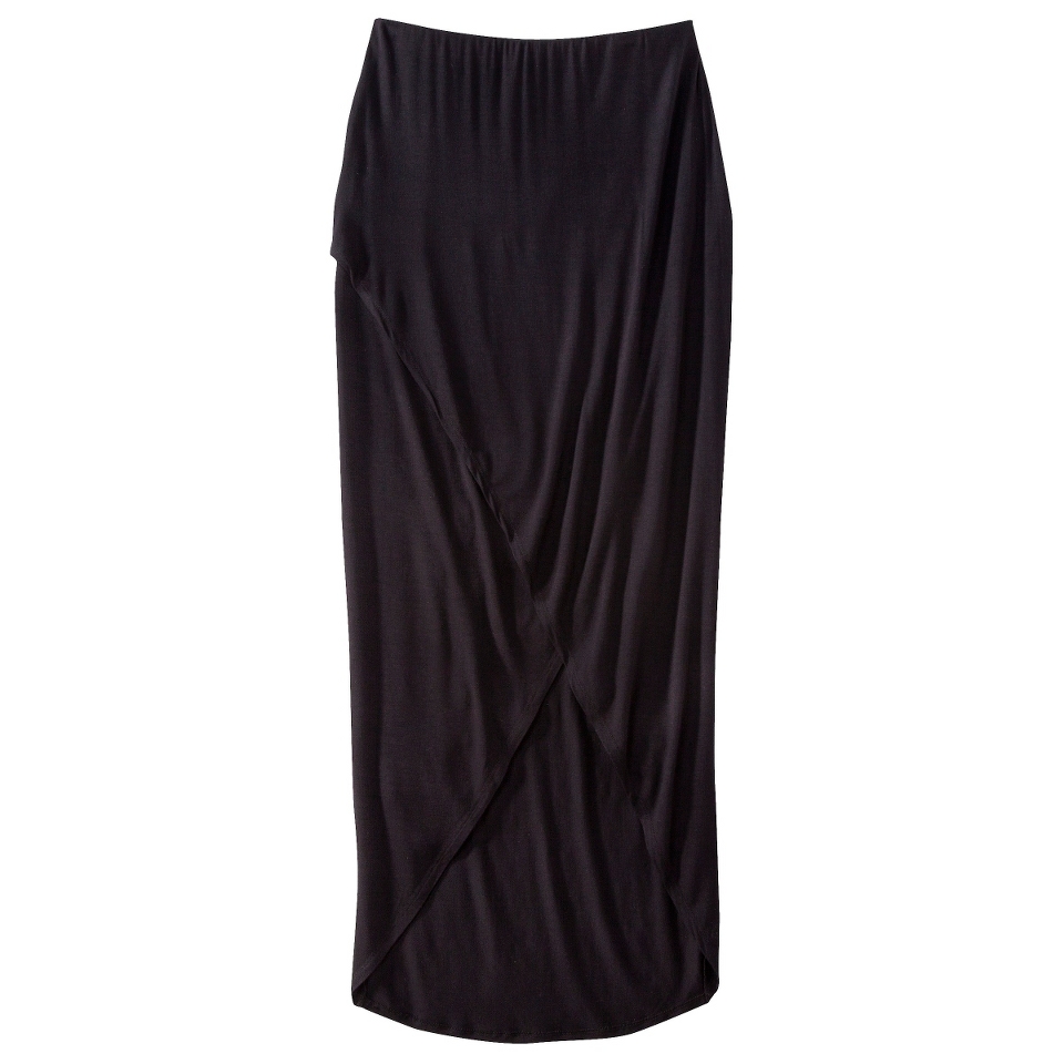 Mossimo Womens Tulip Maxi Skirt   Black M