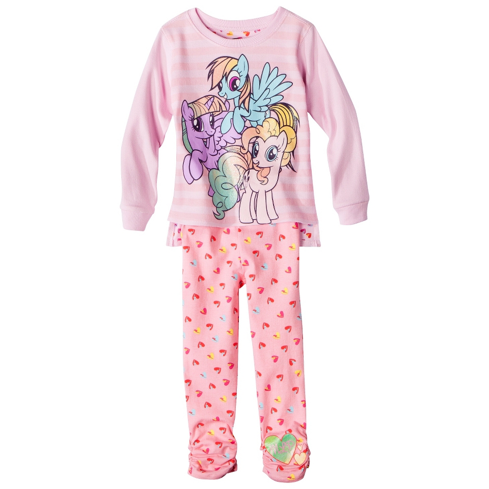 My Little Pony Infant Toddler Girls 2 Piece Set   Light Pink 3T