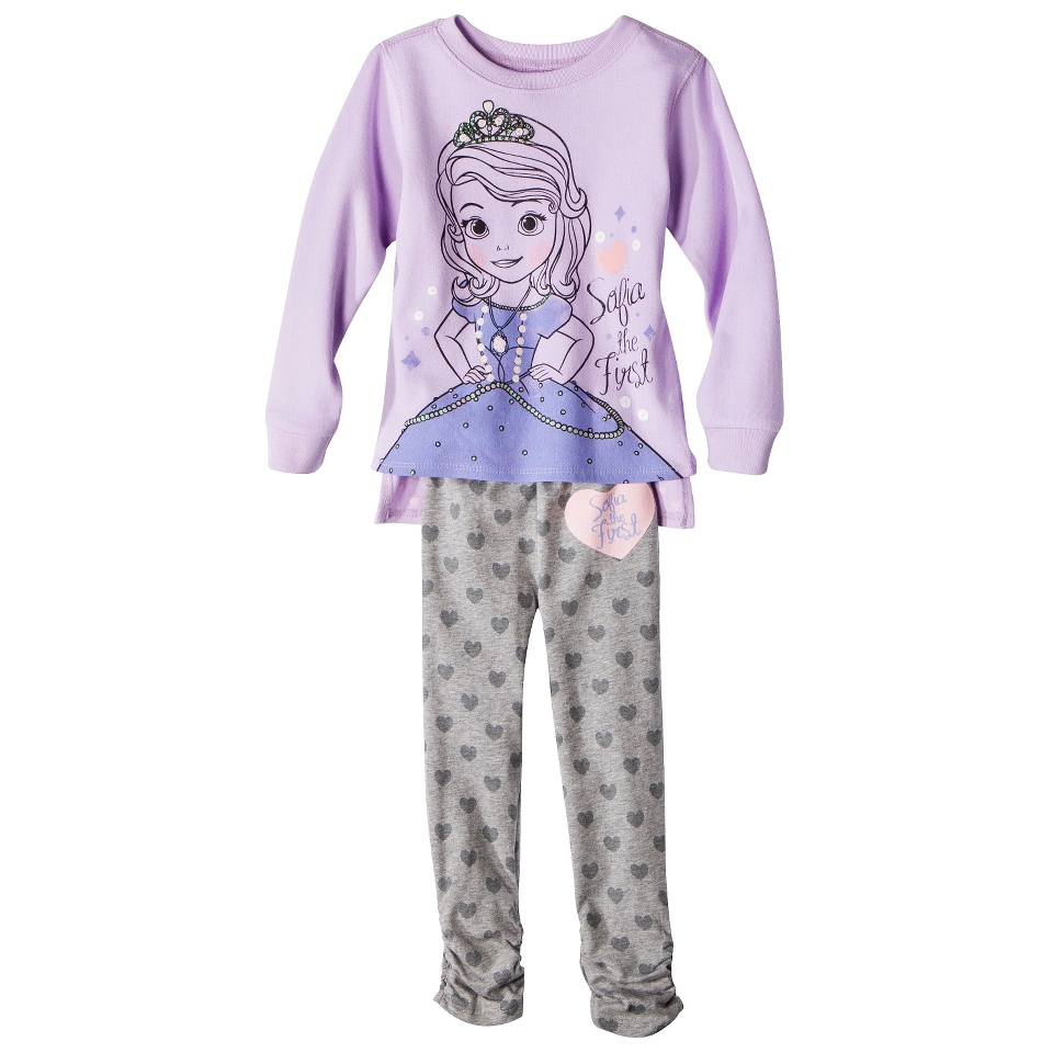 Disney Infant Toddler Girls Sofia the First Set   Lilac 4T