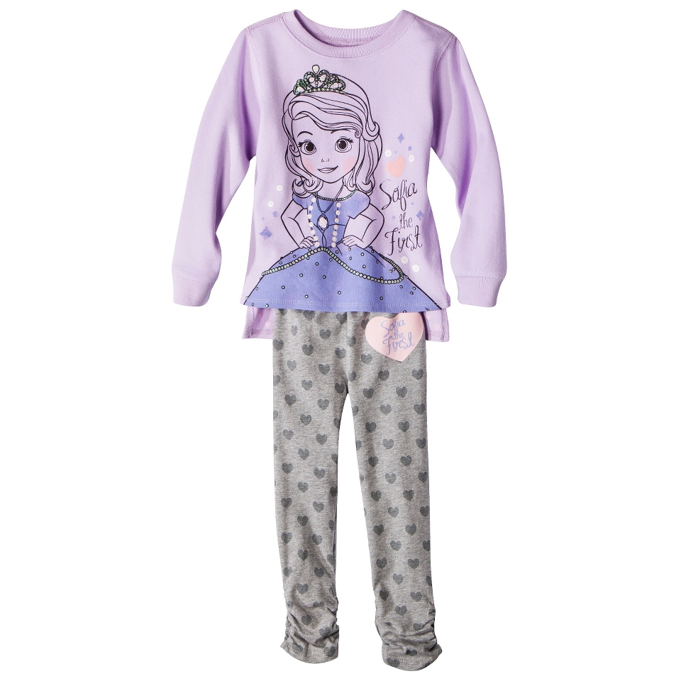Disney Infant Toddler Girls Sofia the First Set   Lilac 3T