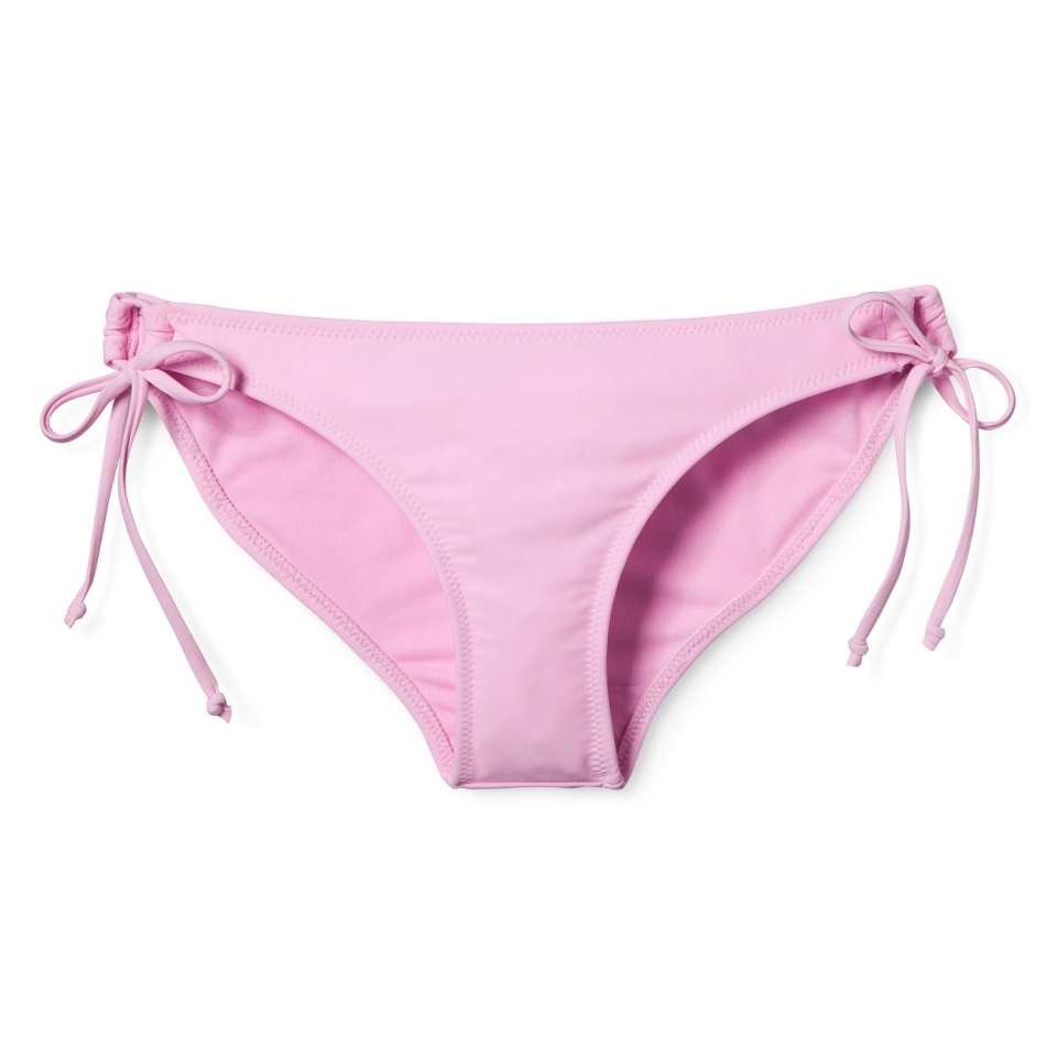 Xhilaration Juniors Side Tie Swim Bottom  Pink XL