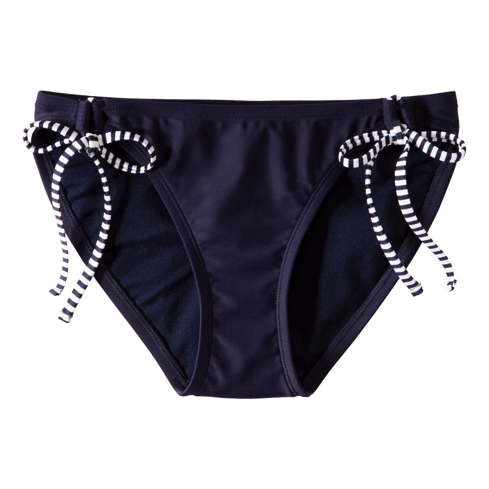 Xhilaration Juniors Side Tie Swim Bottom  Navy XS