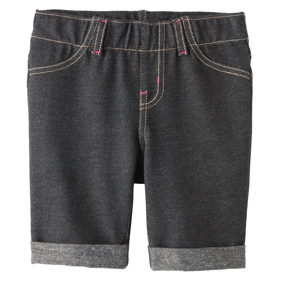 Circo Infant Toddler Girls Jegging Bermuda Short   Black Denim 18 M