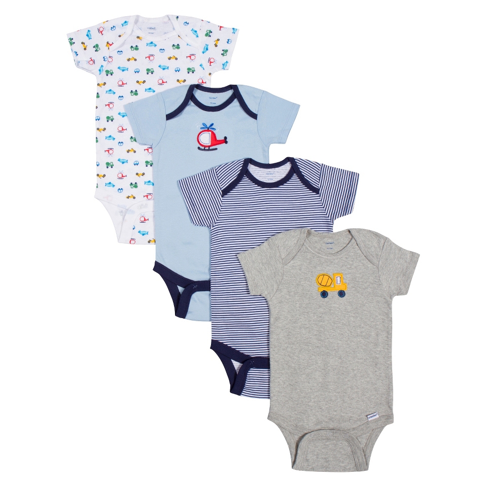 Gerber Onesies Newborn Boys 4 Pack Onesies 18 M