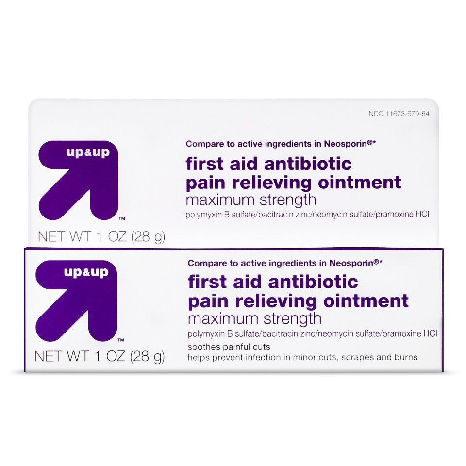 up&up First Aid Antibiotic Pain Relieving Cream   1.0 oz