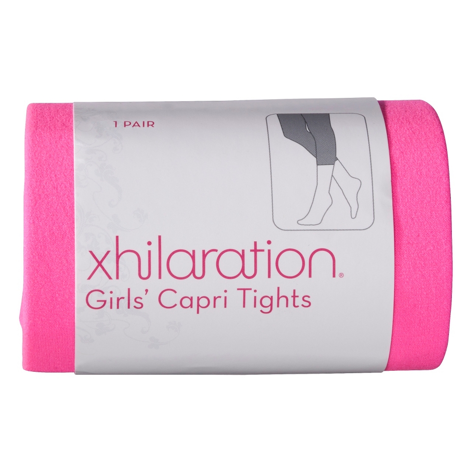 Xhilaration Girls 1 Pack Tights   Dazzle Pink 4 6X