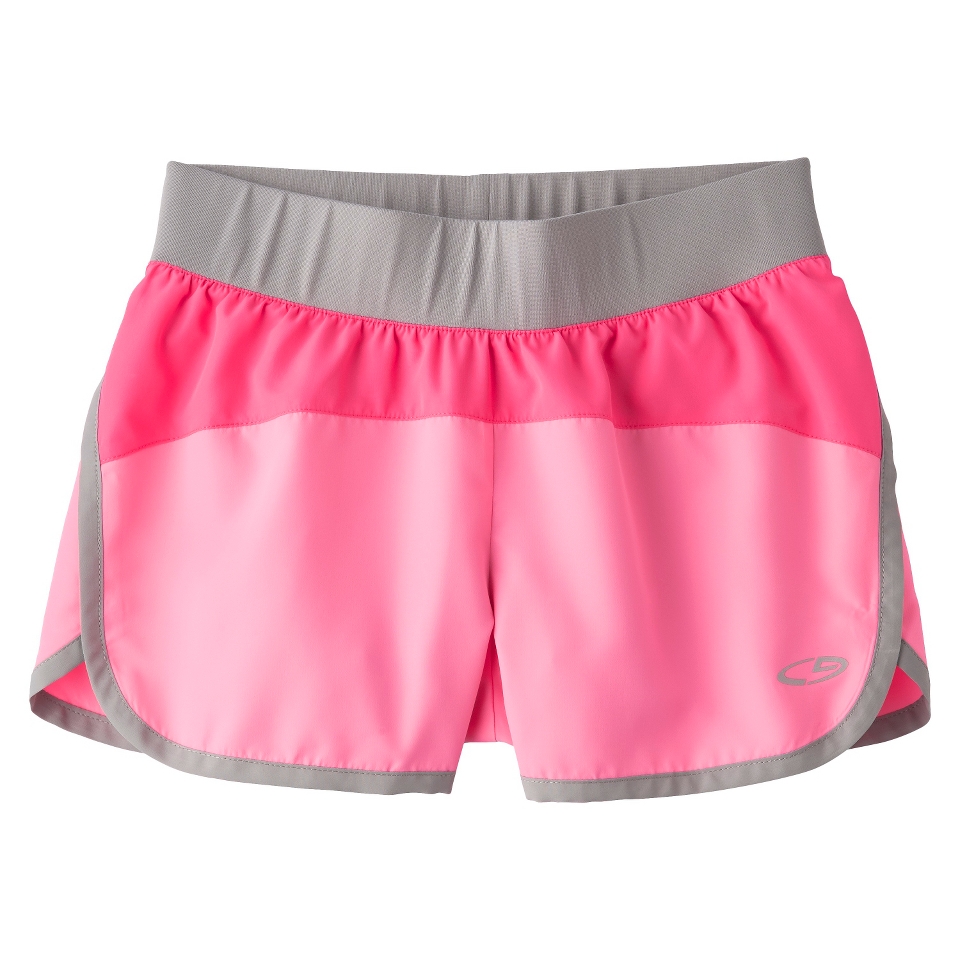 C9 by Champion Girls Woven Running Short   Flamingo Pink L