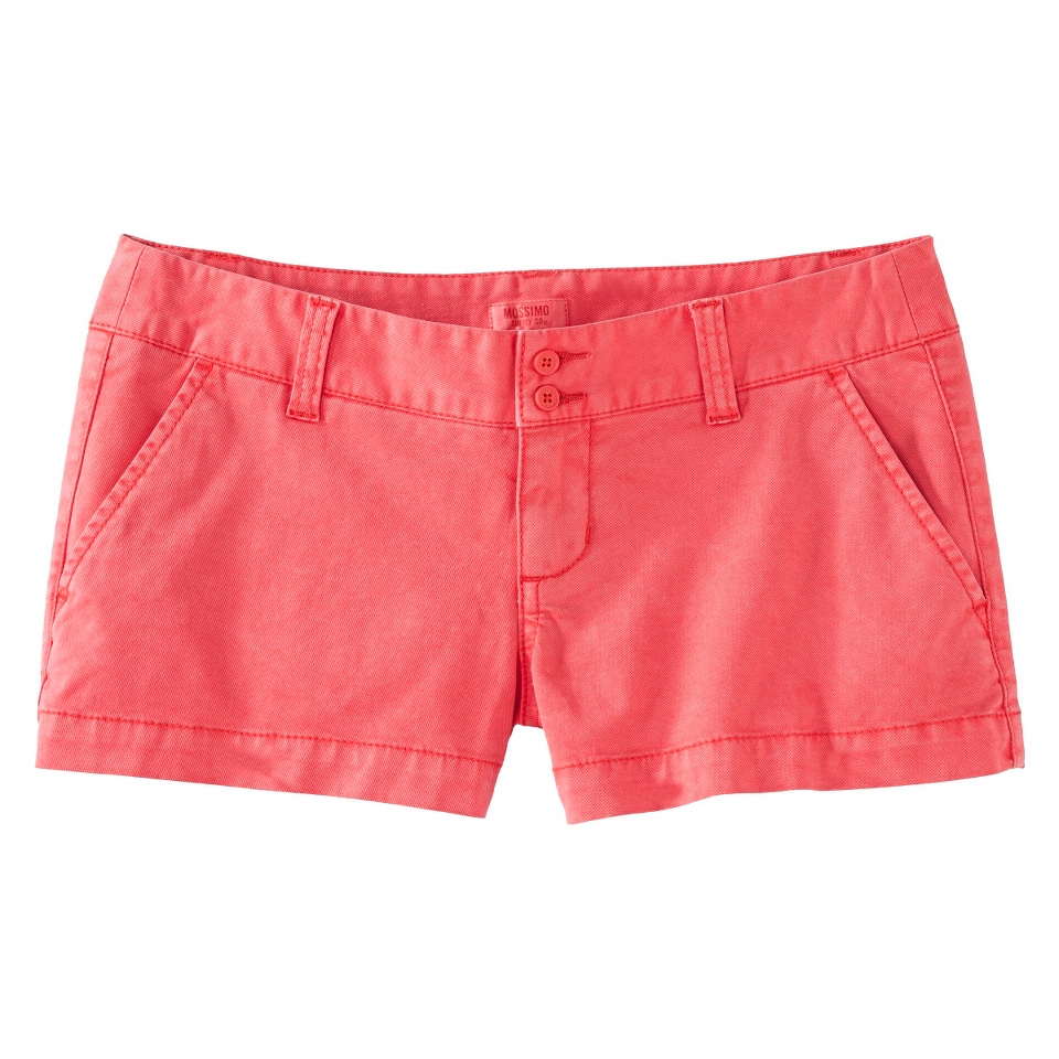 Mossimo Supply Co. Juniors Chino Short   Bright Coral 3