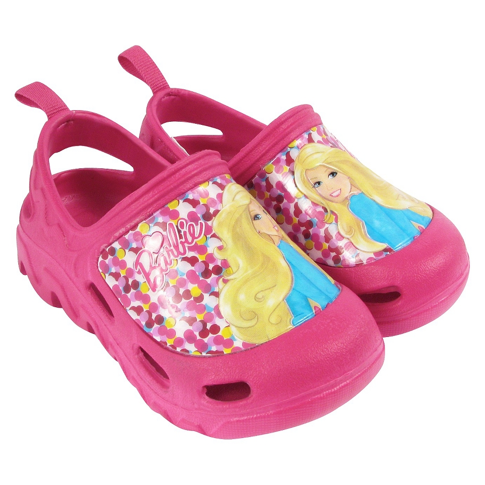 Toddler Girls Barbie Clogs   Pink 10