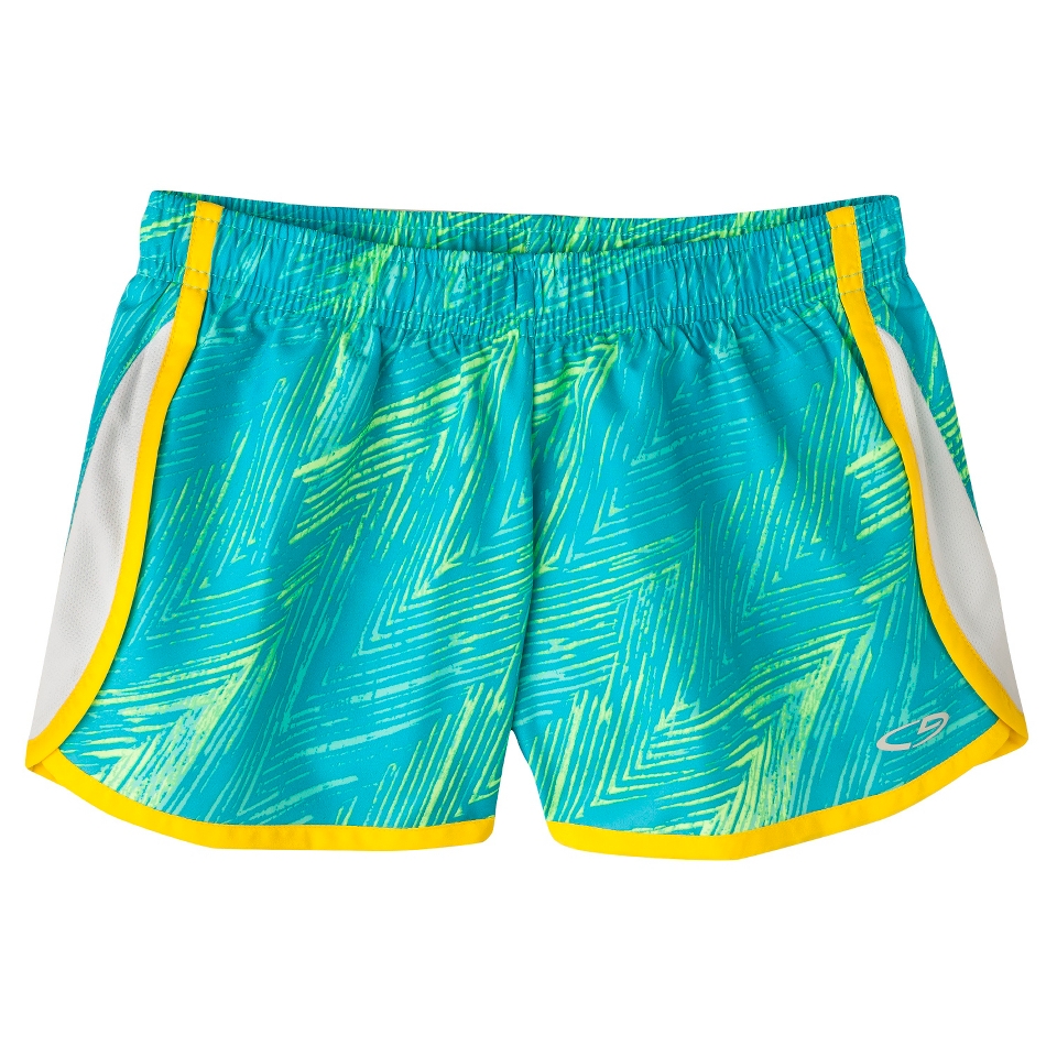 C9 by Champion Girls Woven Running Short   Washed Lime XL