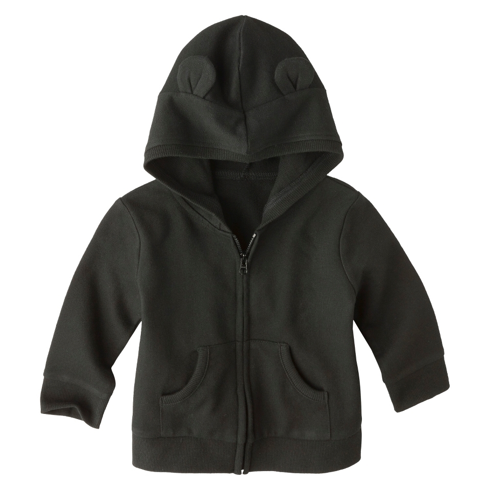 Cherokee Newborn Boys Hoodie   Ebony 18 M