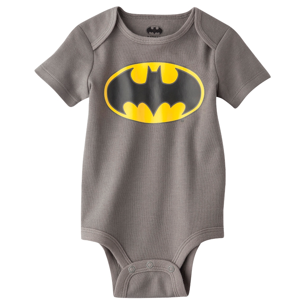 Newborn Boys Batman Bodysuit   Grey NB