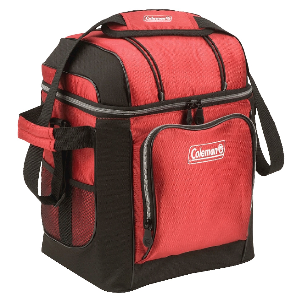 Coleman 30 Can Cooler with Removable Liner   Red