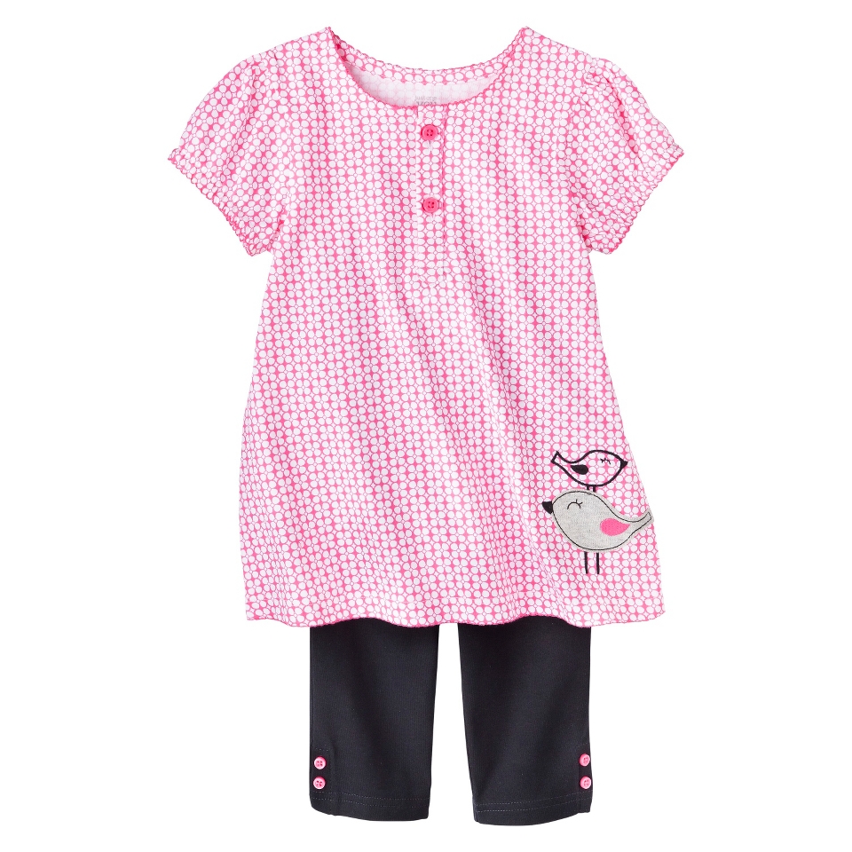 Just One YouMade by Carters Girls 2 Piece Set   Pink/Black 5T
