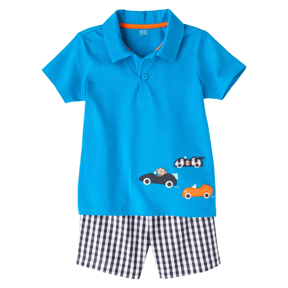 Just One YouMade by Carters Boys 2 Piece Set   Blue/White 2T