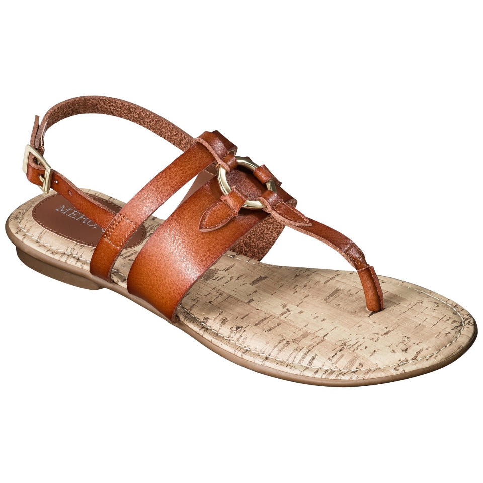 Womens Merona Kiana Sandal   Cognac 10