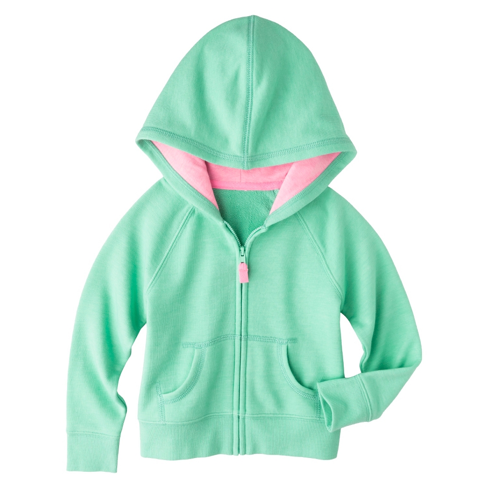 Cherokee Infant Toddler Girls ZipUp Hoodie   Nettle Green 5T