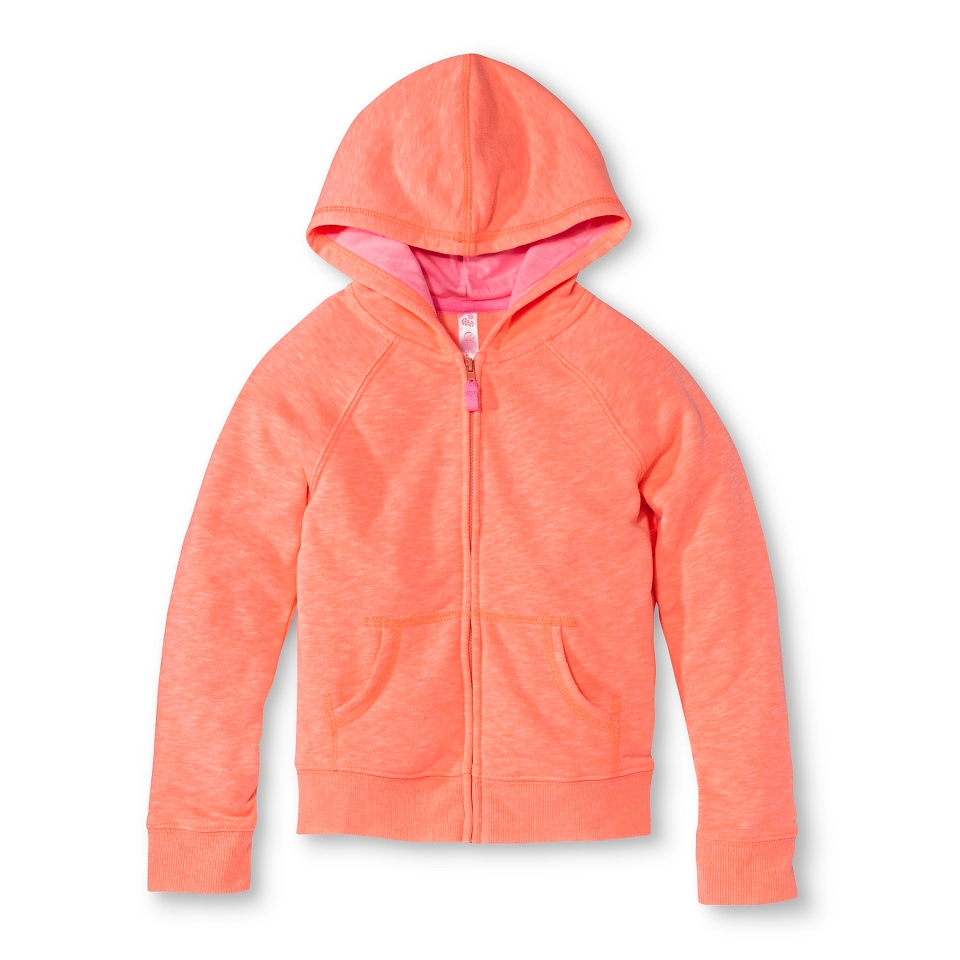 Cherokee Infant Toddler Girls ZipUp Hoodie   Moxie Peach 18 M