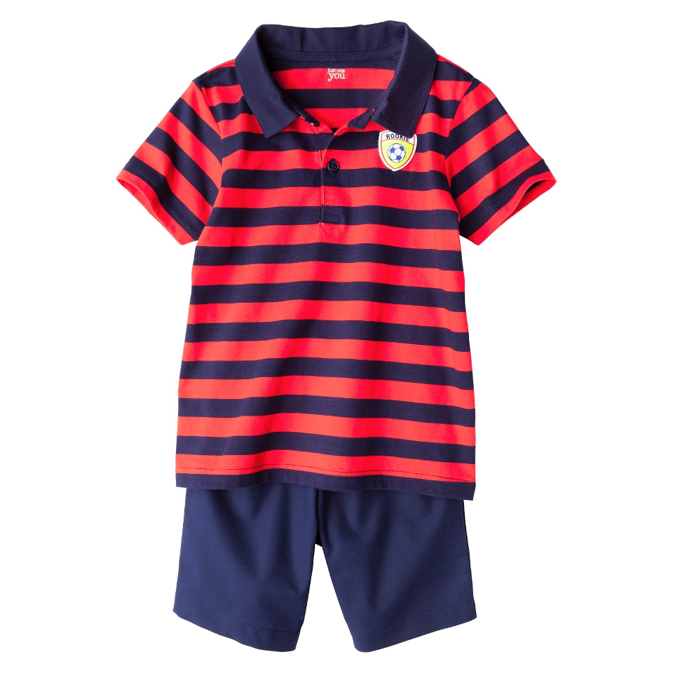 Just One YouMade by Carters Boys 2 Piece Set   Red/Dark Blue 2T