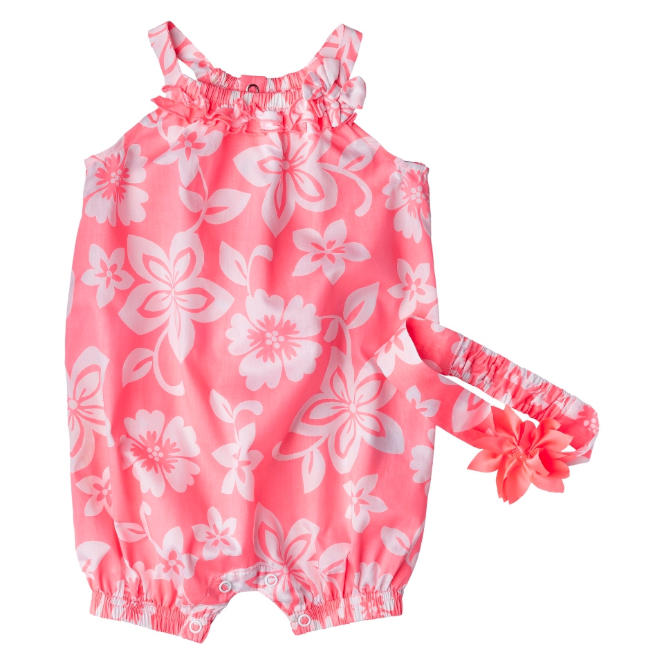 Just One YouMade by Carters Girls Romper and Headband Set   Pink 3 M