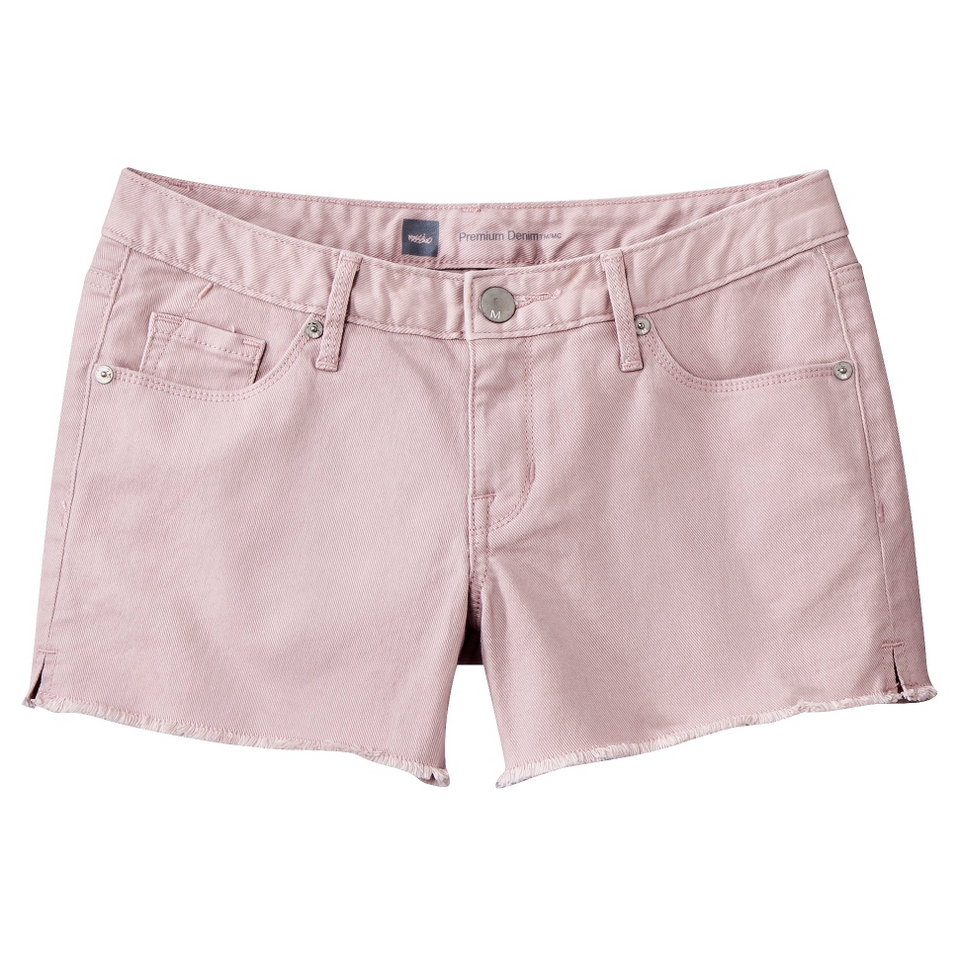 Mossimo Womens 3.5 Frayed Hem Shorts   Rose 18