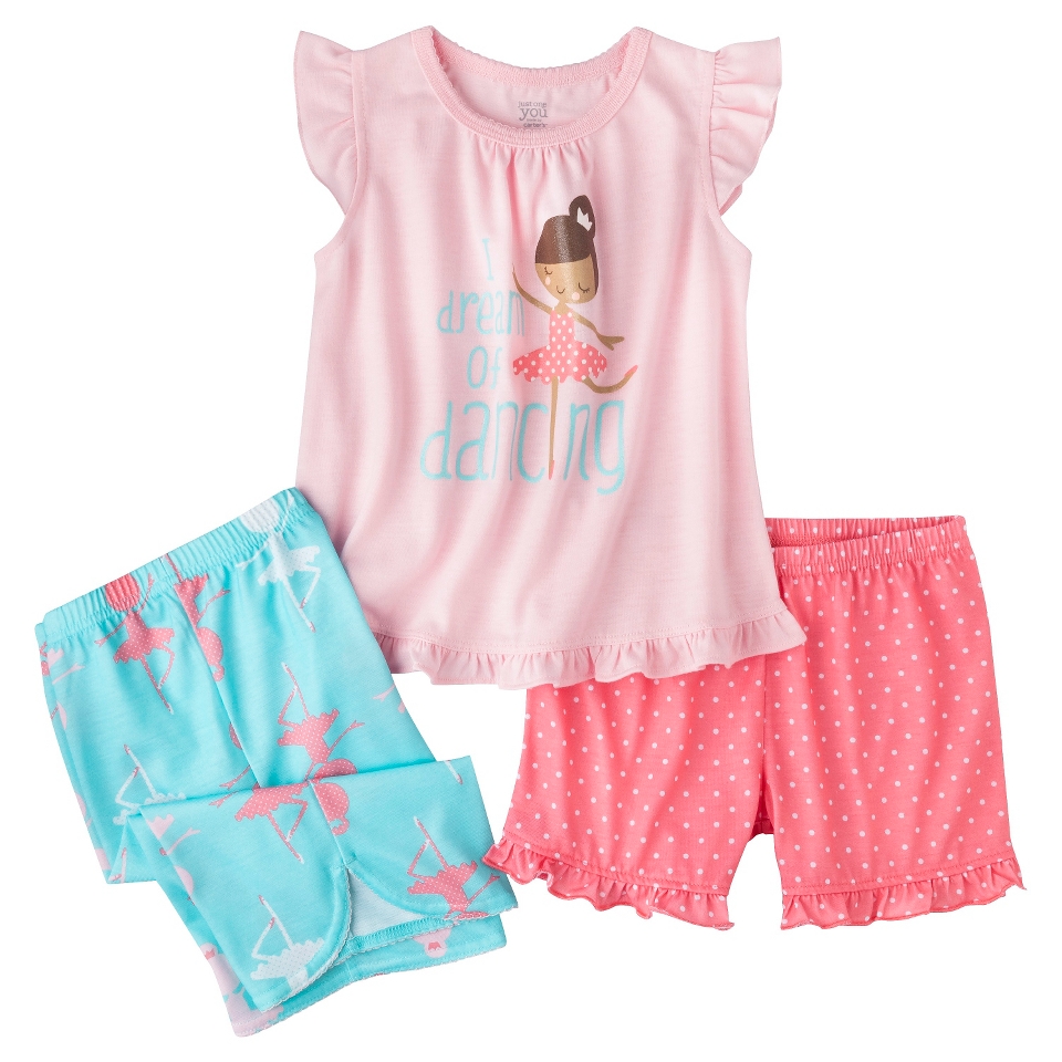 Just One You Made by Carters Infant Toddler Girls 3 Piece Ballerina Pajama