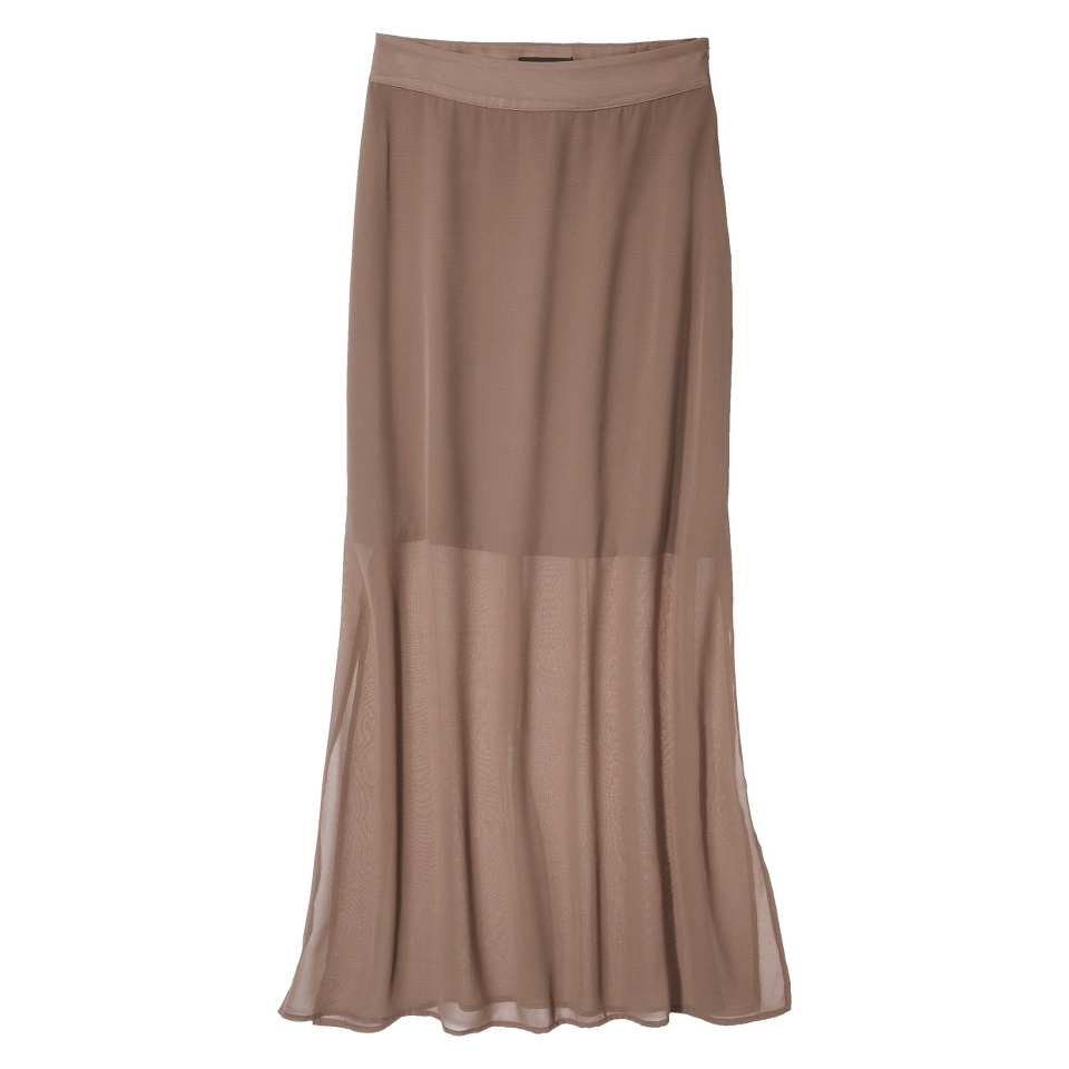 Mossimo Womens Illusion Maxi Skirt   Timber M