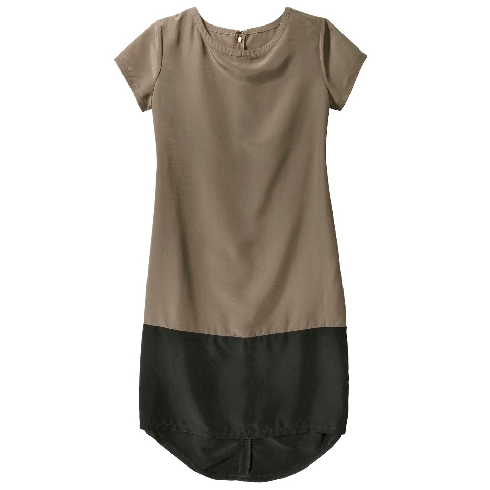 Mossimo Womens Short Sleeve Shift Dress   Timber/Black L